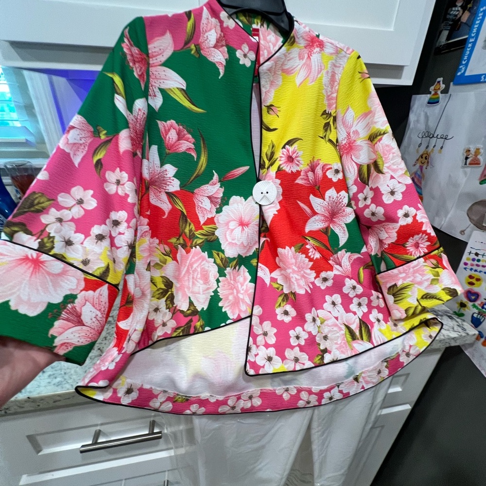 Floral Women's Jacket - Multicolor